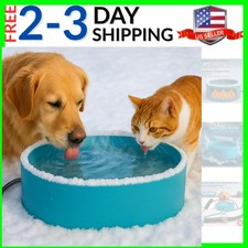 Pet Heated Bowl for Dog,Cat Warming Water Bowl with Chew Resistant Power Cord...