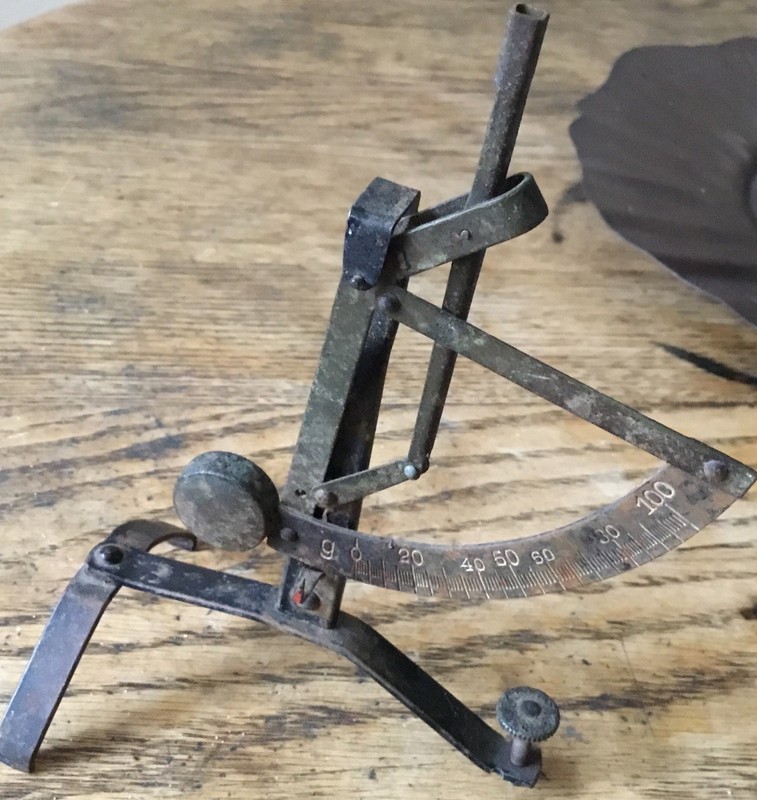 Antique Brass German Postal Letter Scale Pendulum Watchmakers Balance No Tray