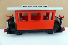 Playmobil  roter Personenwagen mit Gewicht im Untergestell    Spur G