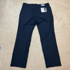 Greg Norman 36x32 Travel Pants Mens Navy Performance Stretch Golf Dress Casual N