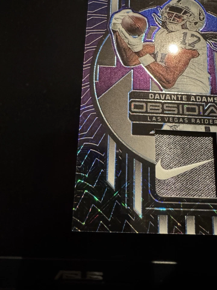 Nike Swoosh 2023 Panini Obsidian Cutting Edge Davante Adams #CEM-DAD/5 Foto 4 de 4