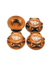 A033-O Rc-Project Dadi Ruota Chiusi Autobloccanti per 1:8 Buggy - ARANCIONE