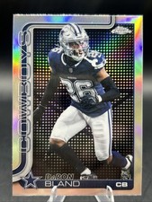 2025 Topps Chrome Football Daron Bland Lightboard Logo SSP #82 Dallas Cowboys SP