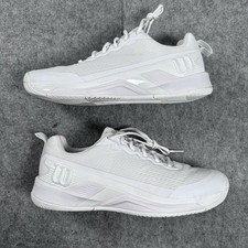 WILSON Rush Pro 4.0 Mens Shoes Sz 12 White Lace-Up Low Top Tennis Sneakers