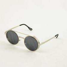 Steampunk Sunglasses Round Metal Accents Vintage Industrial Costume