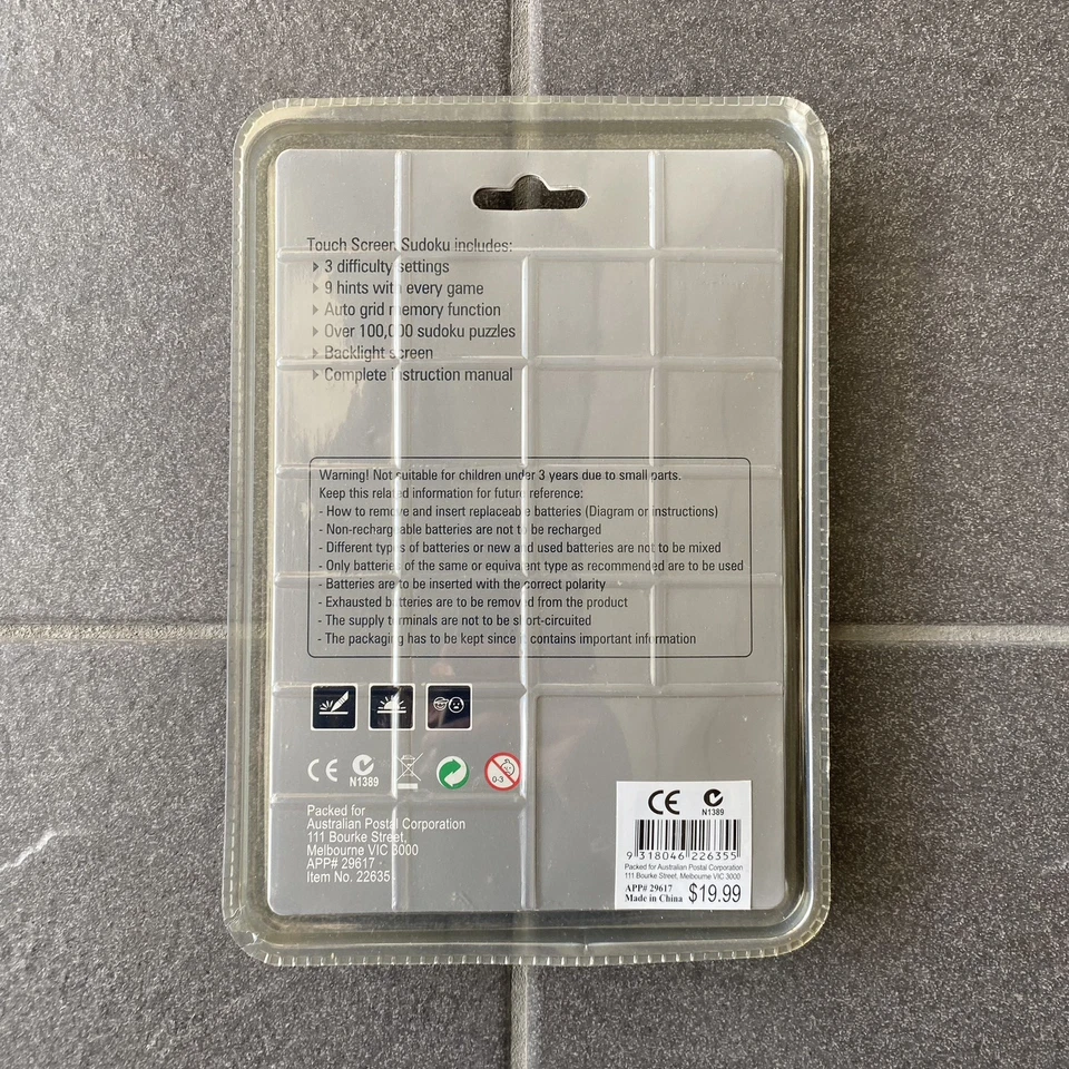 Pantalla Táctil Sudoku Electrónico Portátil Juego Puzzle Juguete - 100K+ Rompecabezas Foto 2 de 4