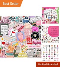 100 High-Quality Waterproof Bookish Stickers - Perfect for Adults' Decor