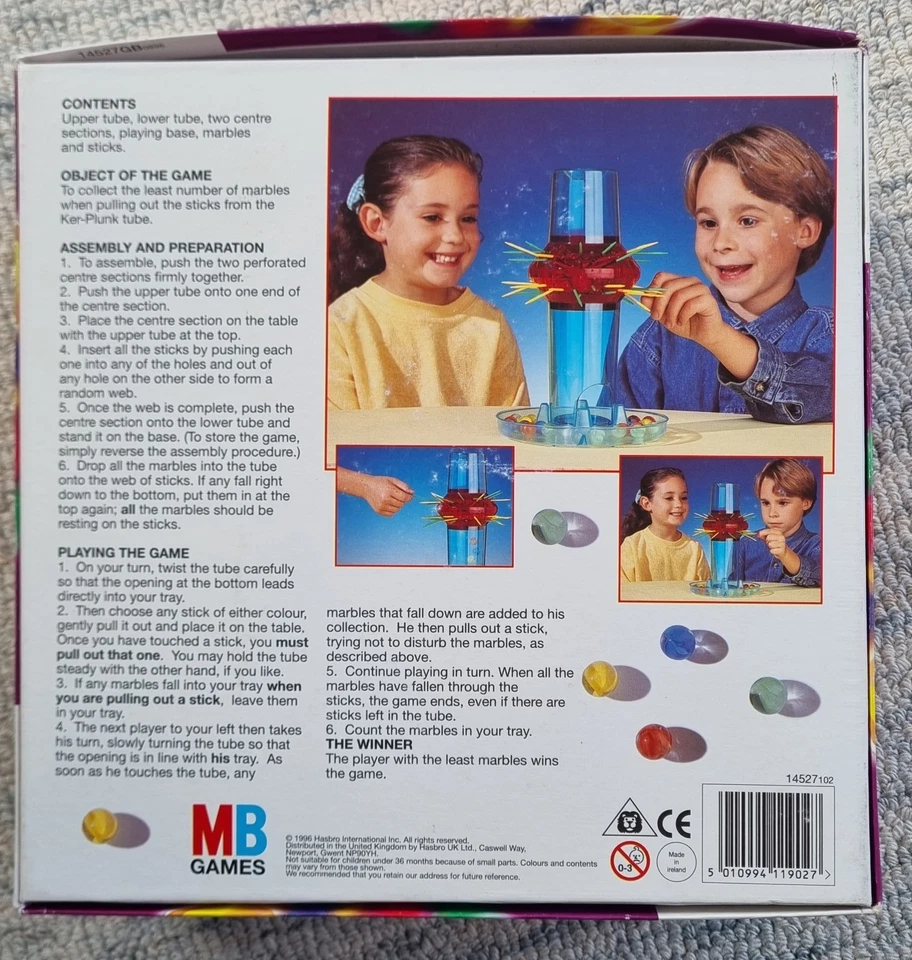 Ker-plunk Board Game MB Games 1996 Vintage Family Game - Image 2 of 4