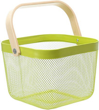 Metal Mesh Steel Basket, Storage Organizer Basket Multi-Functional Hanging Kitch