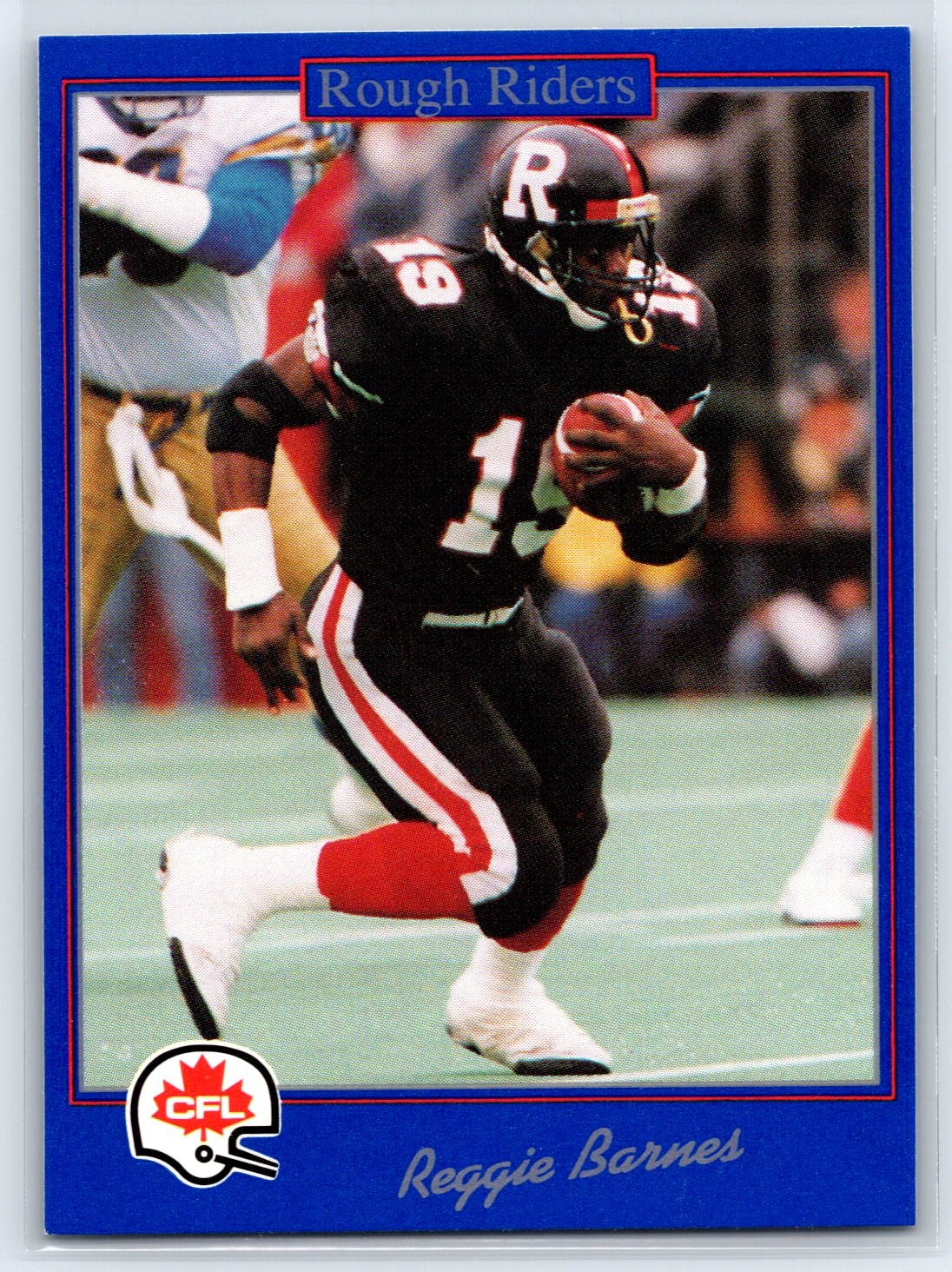 1991 JOGO CFL Reggie Barnes Ottawa Rough Riders #47