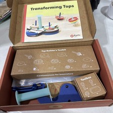 Kiwi Co. Tinker Crate transforming tops Kiwi Co STEM Activity Box ages 6-9 I4 F