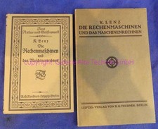 2x Lenz: 1915 + 1924 - Rechenmaschine alt antik - Samlg. Braunschweig 1565