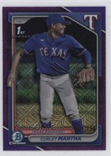 2024 Bowman Chrome Prospects Mega Box Purple Mojo Refractor Curley Martha 0hc0