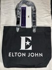 Elton John NEW Swag Tote Bag + Pen & Pencil Box Set Purple Lined Purse Messenger — photo 1