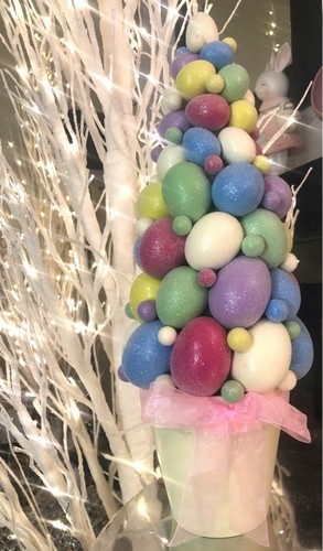 Martha Stewart Easter Egg Trees with Glittery Bright Eggs Set of 2 - Picture 4 of 5