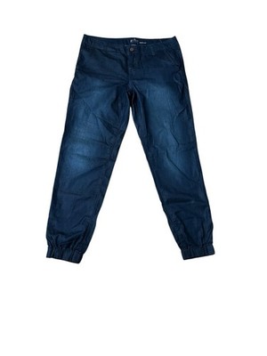 NY & Co Soho Jean Women s Blue Trouser Joggers Size 4 Elastic Cuff
