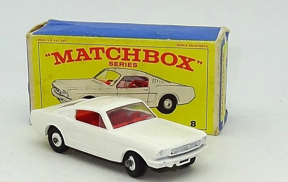 LESNEY MATCHBOX NO. 8 FORD MUSTANG GT NOTCH BACK - A/MINT BOXED - Image 2 of 4
