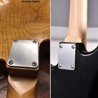 KAIY 2 Pack Guitar Chrome Neck Plates with Screws for Electric Guitars, Strat Te
