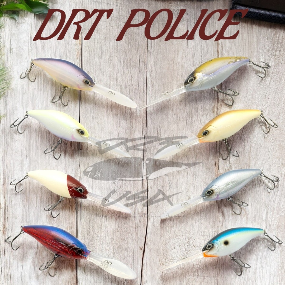 DRT Police Super Deep Diving Crankbaits - Choose Color (FREE