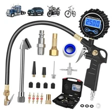 Digital Tire Pressure Gauge with Inflator 250 PSI, Heavy CAR&SUV&TRUCK&BIKE