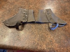 Antique Wool Spats Victorian Ladies Shoe Covers