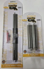 Bachmann N EZ Track 44820 10" Terminal Rerailer and 44811 5" Straight Track NEW