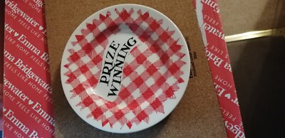 Emma Bridgewater Gingham preisgekrönter 6,5 Zoll Teller. 1. Qualität 