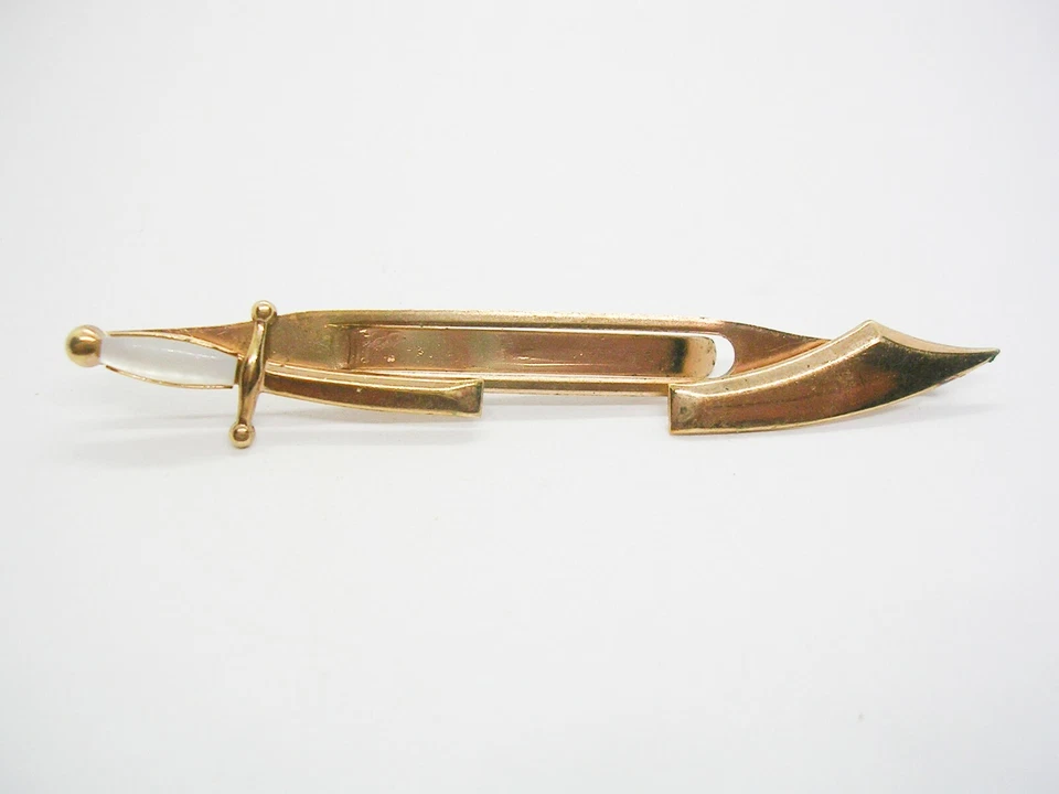 De colección Soporte para Corbata Francmasón Barra de Corbata Cimitarra Shriners SWANK Clip de Corbata Foto 3 de 3