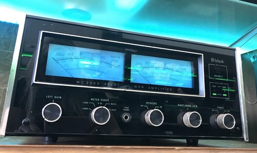 MCINTOSH MC-2205 Stereo Power Amplifier High End 400 WRMS Vintage 1975 Like NEW