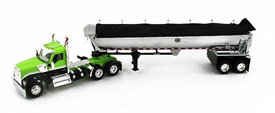 DCP 1:64 *GREEN & BLACK* Kenworth W990 Day Cab & CHROME MAC End