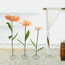 3PC Artificial Flower Bouquet Flower Bridal Wedding Supply Home Decor Champagne