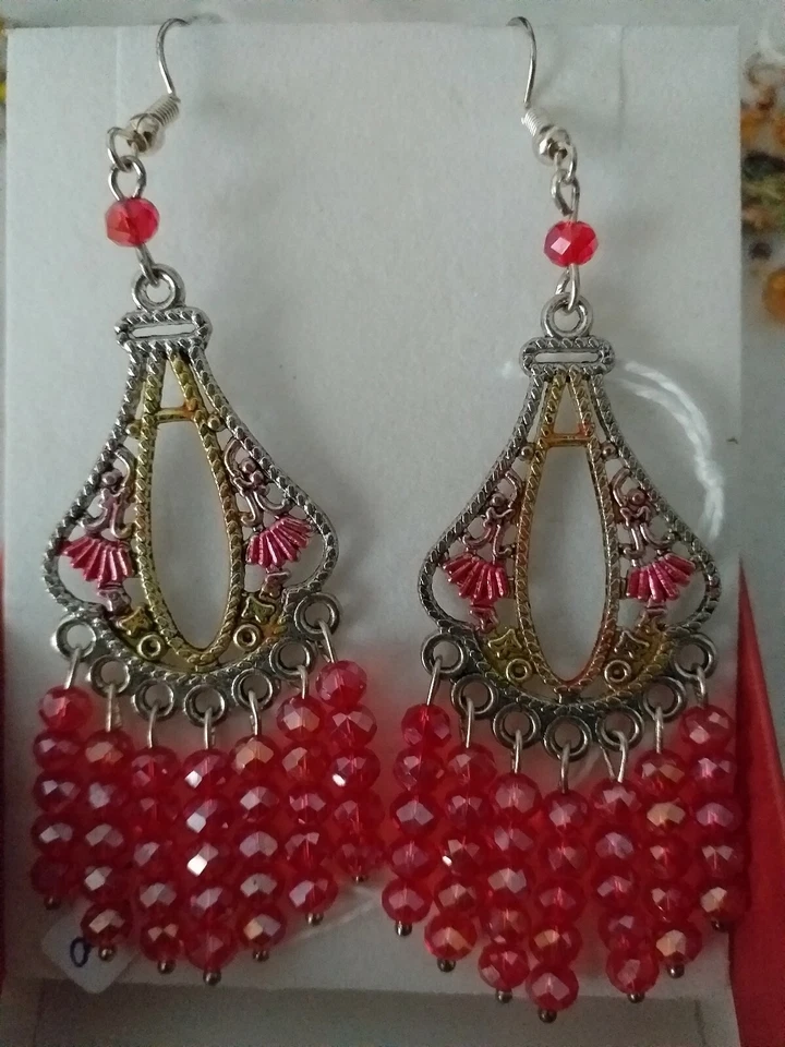 Orecchini argento Tibetano stile etnico - Immagine 2 di 2