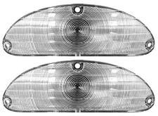 1955 55 Chevrolet Belair 210 150 Parking Light Lens Pair Clear Trim Parts 1955 55 Chevrolet Belair 210 150 Parking Light Lens Pair Clear Trim Parts