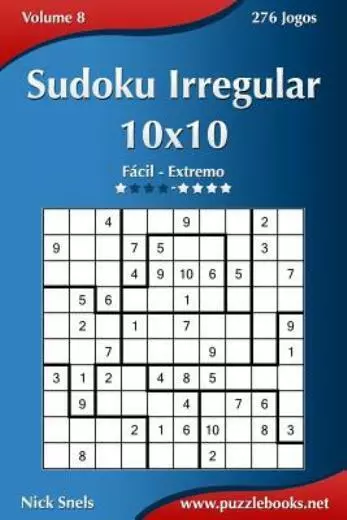 Livro Sudoku Ed. 03 - Médio/Difícil - Com Números Grandes - Só