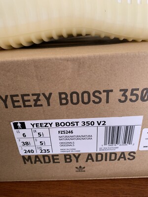 Brand New Deadstock Adidas Yeezy Boost 350 V2 Natural Mens US Size