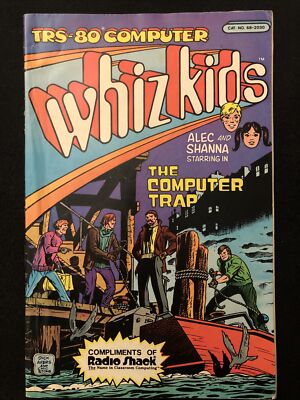 WHIZ KIDS 1984 3.0 3.5 RADIO SHACK THE COMPUTER TRAP AD