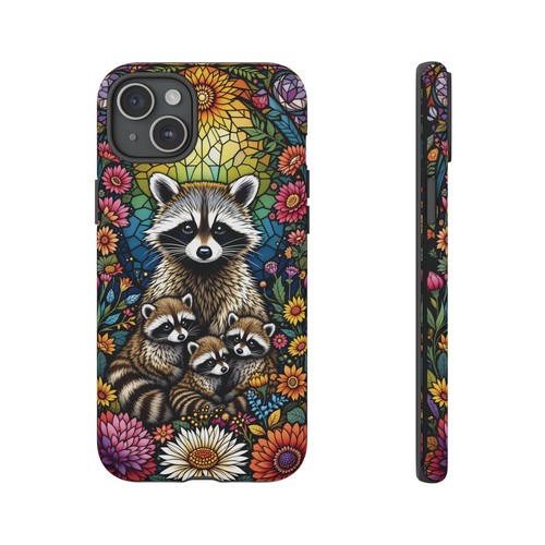 Colorful Raccoon iPhone Case, Tough Cases, Animal Lover Gift, Baby Racoons Cute - Picture 51 of 106