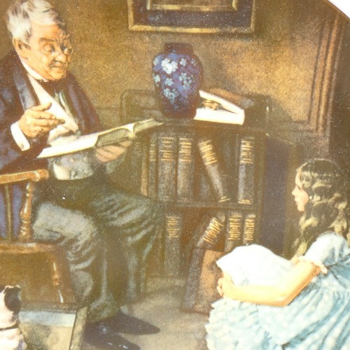 THE STORYTELLER Knowles Piatto Norman Rockwell Heritage Collezione COA 8,5" Z1HYE - Foto 3 di 12