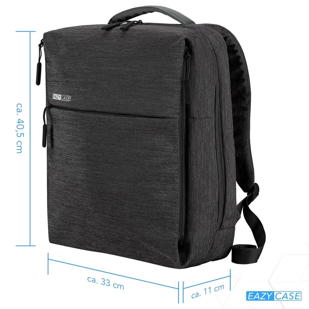 Leisure Backpack With Laptop Compartment Unisex Case Trip School Work Sport  Grey | eBay