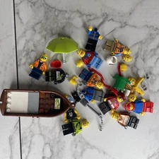Lego Minifigure Parts Pieces Lot EMT Skier Key Boat Heads Torsos Legs B9-505