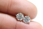 GIA Certified 14k white gold SI2 I1 F  1.64ct round diamond martini earrings NEW — photo 8