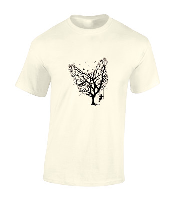 CHICKEN TREE HERREN T SHIRT LUSTIG WITZ DESIGN NATUR VEGAN VEGETARISCH COOL TOP