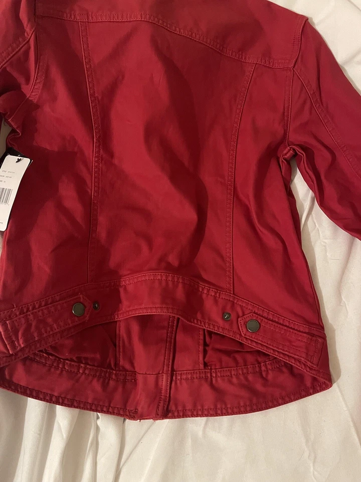 NWT Liverpool Los Angeles Clean Moto Jacket Xs Deep Red – Retail $129 - Image 3 of 4