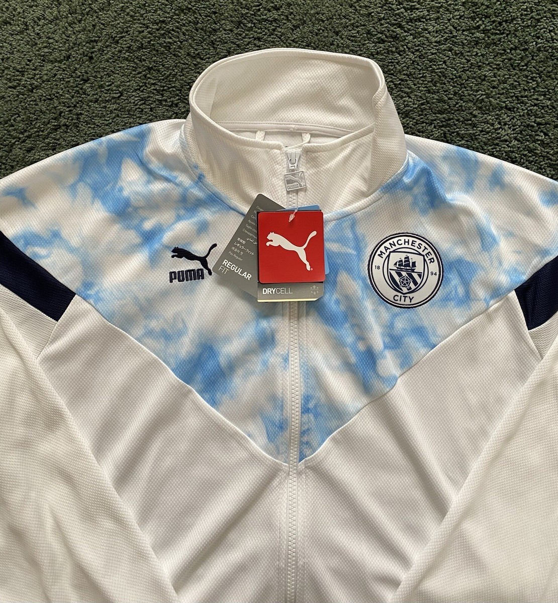 Puma Manchester City Iconic MCS Track Jacket Large White Team