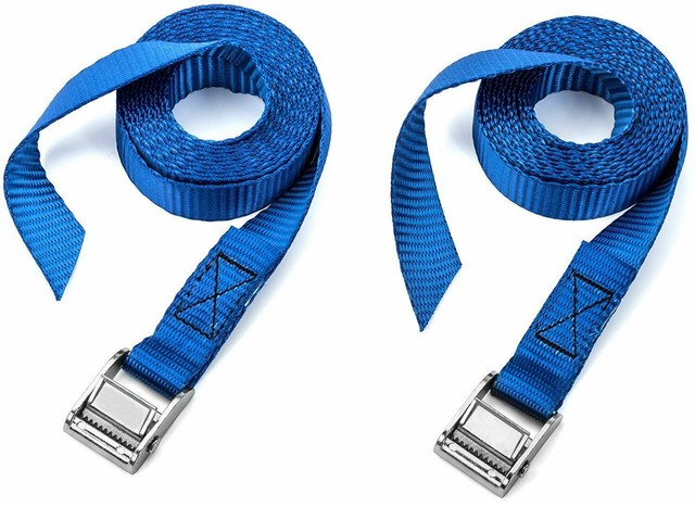 2pc Lashing Straps 8 Ft Long Tie Down Strap Kayaks Carriers Moving Canoes For Sale Online Ebay