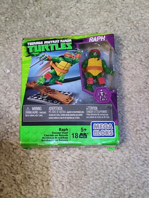 Teenage Mutant Ninja Turtles Mega Bloks Raph Seesaw Stunt 18pcs set Raphael TMNT