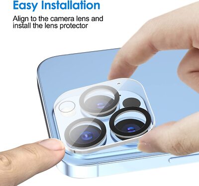6 PCS Camera Lens Protector Tempered Glass Cover For iPhone 15 14 12Pro Max Min 