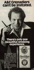 1977 Vintage Print Ad A&C Grenadiers can't be imitated Cigars Beautiful Smoking