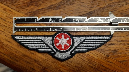 Imperial Navy TIE Fighter Pilot Flight Wings Badge Embroidered Patch Star Wars - Picture 3 of 3