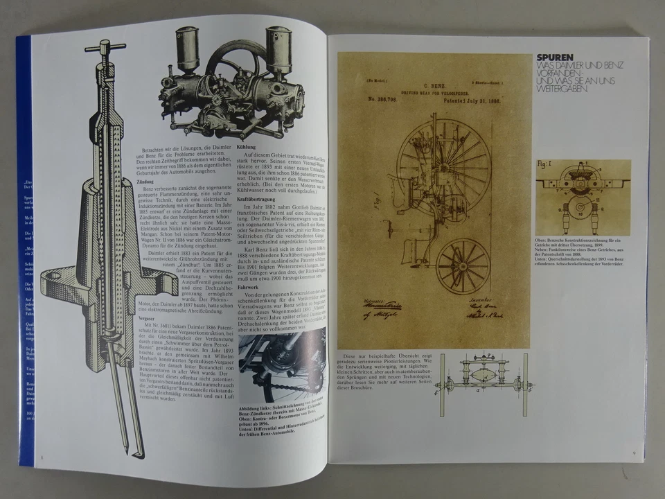 Brochure/Schmuck-Prospekt Daimler-Benz 1886 - 1986 100 Anni Automobi - Immagine 4 di 4